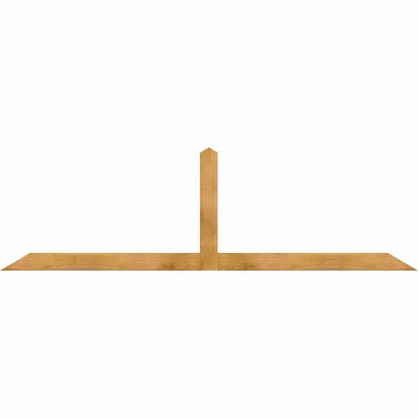 Ekena Millwork Portland Rough Sawn Timber Gable Bracket, Western Red Cedar, 96"W x 28"H x 2"D x 4"F, 7/12 Pitch GBW096X28X0204POR00RWR - main